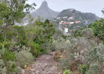 Vistas panorámicas del caserío y Roque de Taborno